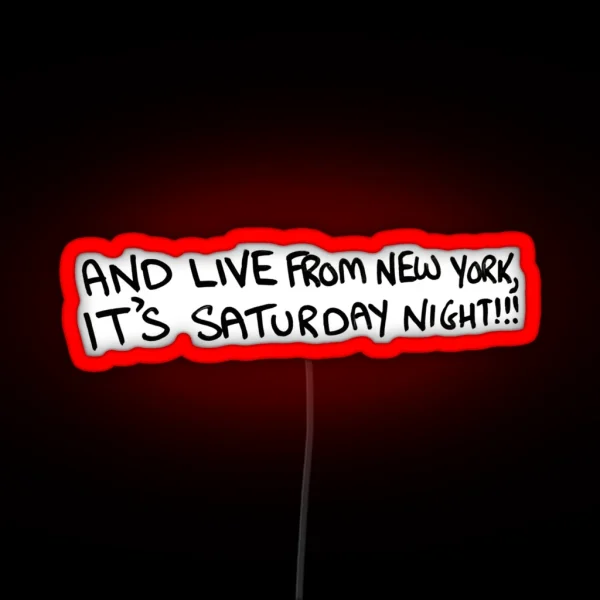 SNL Cue Card RGB Neon Sign