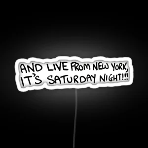 SNL Cue Card RGB Neon Sign