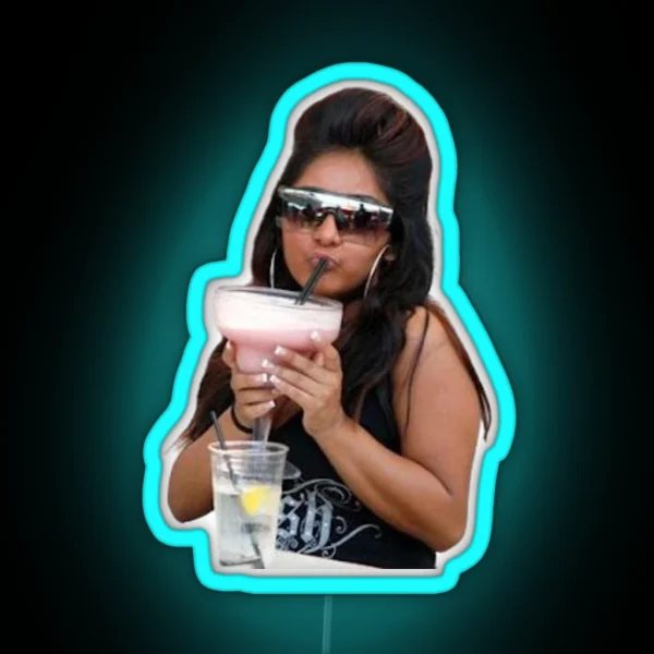 Snooki Pink Drink Mood RGB Neon Sign