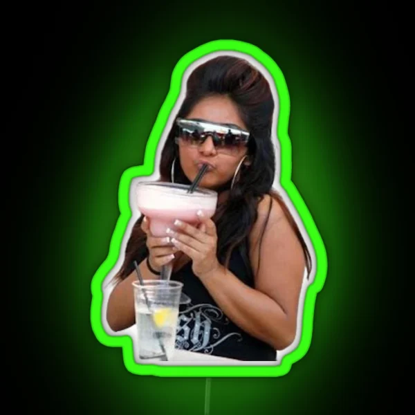 Snooki Pink Drink Mood RGB Neon Sign