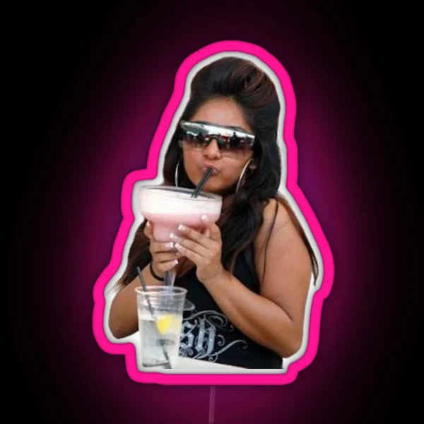 Snooki Pink Drink Mood RGB Neon Sign