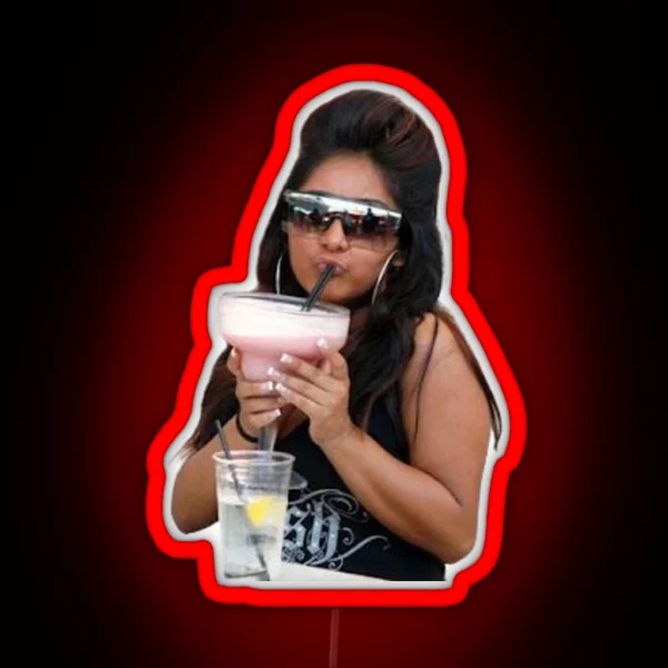 Snooki Pink Drink Mood RGB Neon Sign
