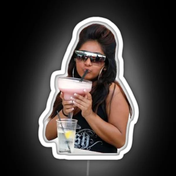 Snooki Pink Drink Mood RGB Neon Sign