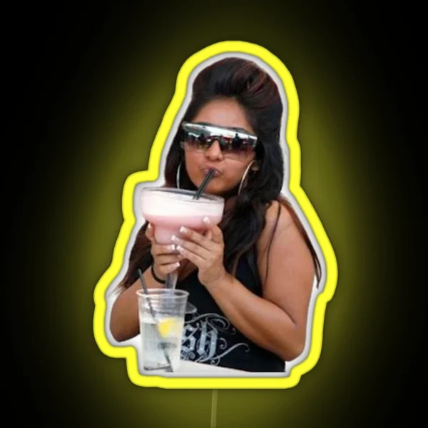 Snooki Pink Drink Mood RGB Neon Sign