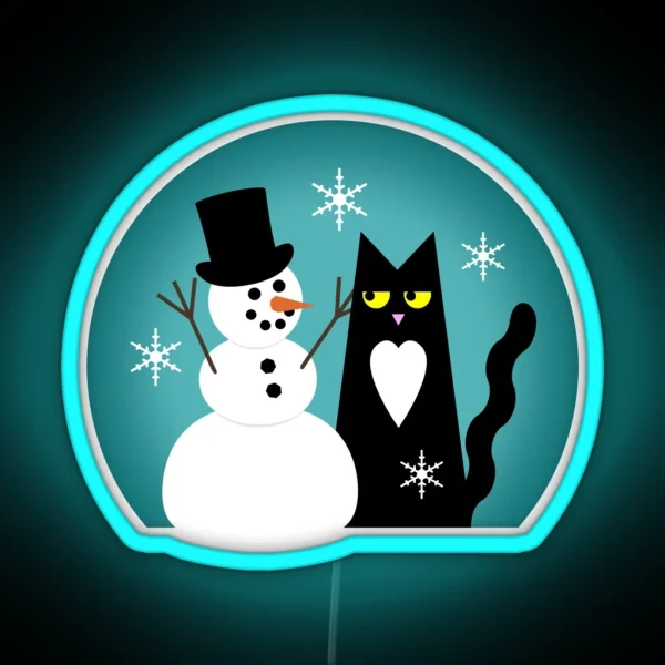 Snow Cat RGB Neon Sign