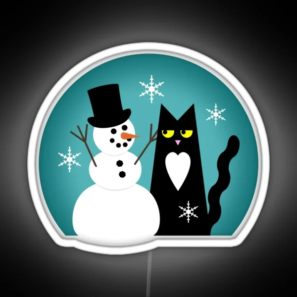 Snow Cat RGB Neon Sign