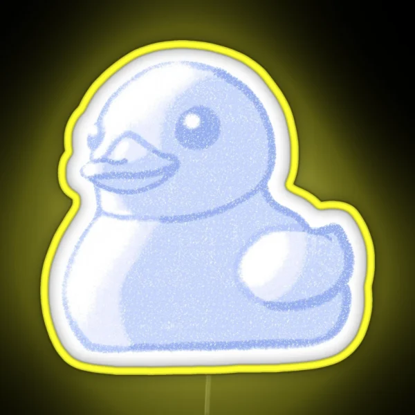 Snow Duck Sculpture RGB Neon Sign