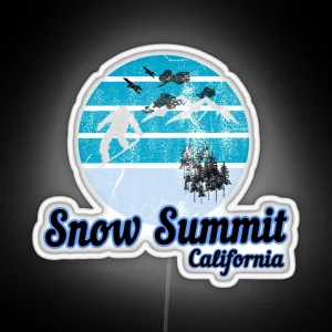 Snow Summit California Usa Winter Ski Resort RGB Neon Sign