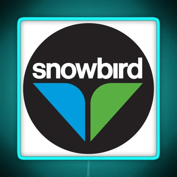 Snowbird Ski Resort Logo RGB Neon Sign