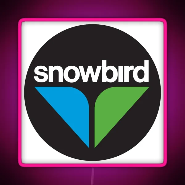 Snowbird Ski Resort Logo RGB Neon Sign