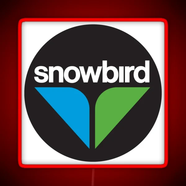 Snowbird Ski Resort Logo RGB Neon Sign
