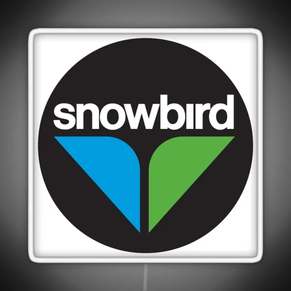 Snowbird Ski Resort Logo RGB Neon Sign