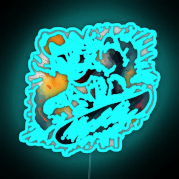 Snowboard Cat RGB Neon Sign