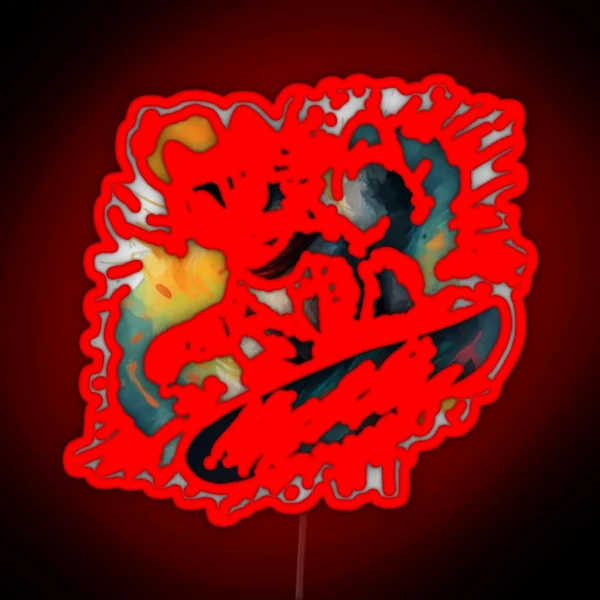 Snowboard Cat RGB Neon Sign