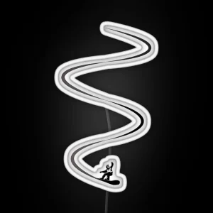 Snowboard Lines RGB Neon Sign