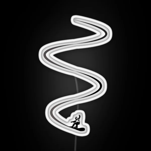 Snowboard Lines RGB Neon Sign