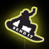 RGB Color Changing Neon Sign For Snowboarding Enthusiasts and Fans