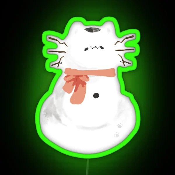 Snowcat Roan RGB Neon Sign