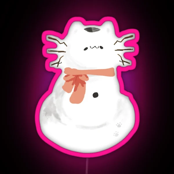 Snowcat Roan RGB Neon Sign