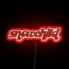 Vibrant, handcrafted LED neon light art with color-changing capabilities.