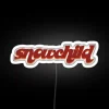 Vibrant LED Neon Snow Child Wall Decoration with Color Changing Abilities