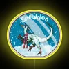 RGB Led Snowdon Neon Sign with Dimmable Color Changing Effect