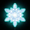 Eye-catching Snowflake LED Neon Sign with Color-Changing RGB Lighting Effect