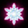Vibrant Color Changing Snowflake Patterned LED Neon Sign Display Decoration