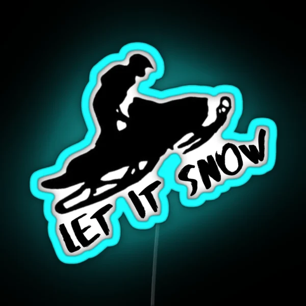 Snowmobile RGB Neon Sign