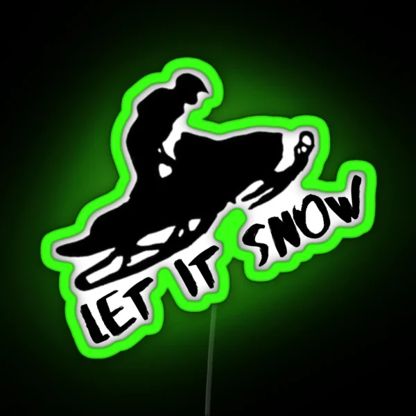 Snowmobile RGB Neon Sign