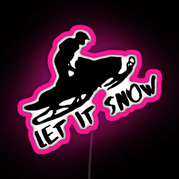 Snowmobile RGB Neon Sign