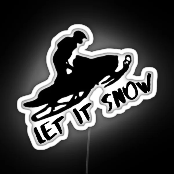 Snowmobile RGB Neon Sign