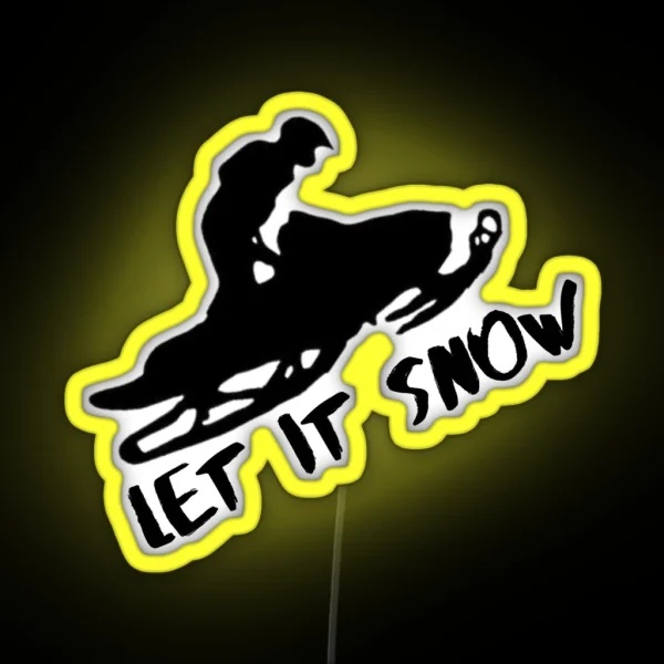 Snowmobile RGB Neon Sign