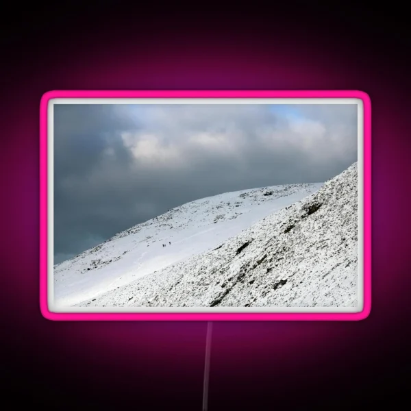 Snowy Mountain RGB Neon Sign