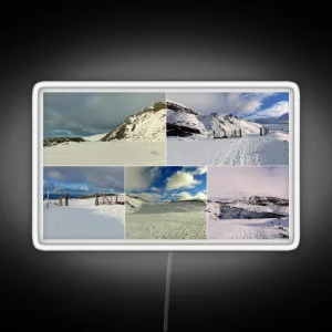Snowy Mountain RGB Neon Sign