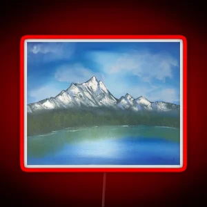 Snowy Mountain RGB Neon Sign