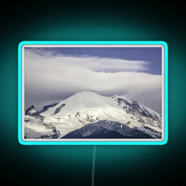 Snowy Mountain Top RGB Neon Sign