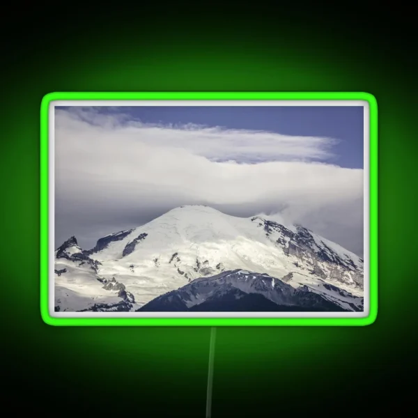 Snowy Mountain Top RGB Neon Sign