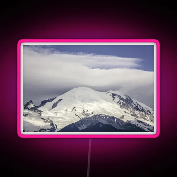 Snowy Mountain Top RGB Neon Sign