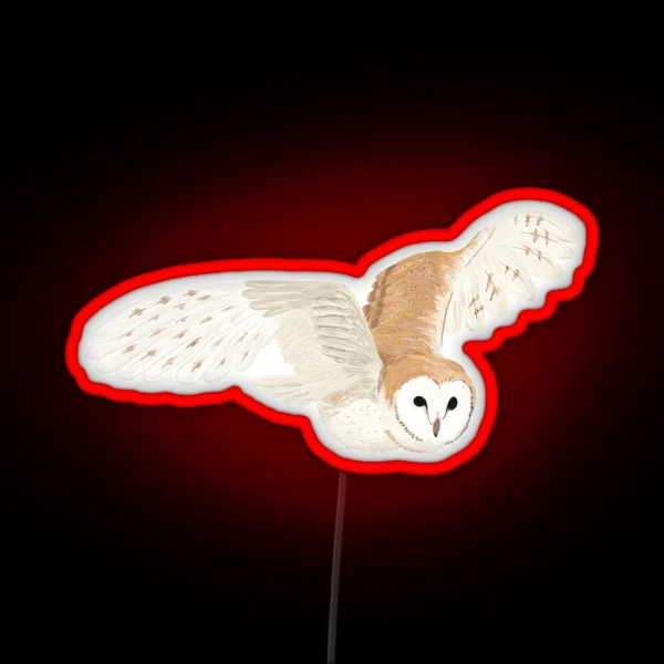 Snowy Owl RGB Neon Sign