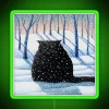 Add winter ambiance with this glowing RGB snowy neon light