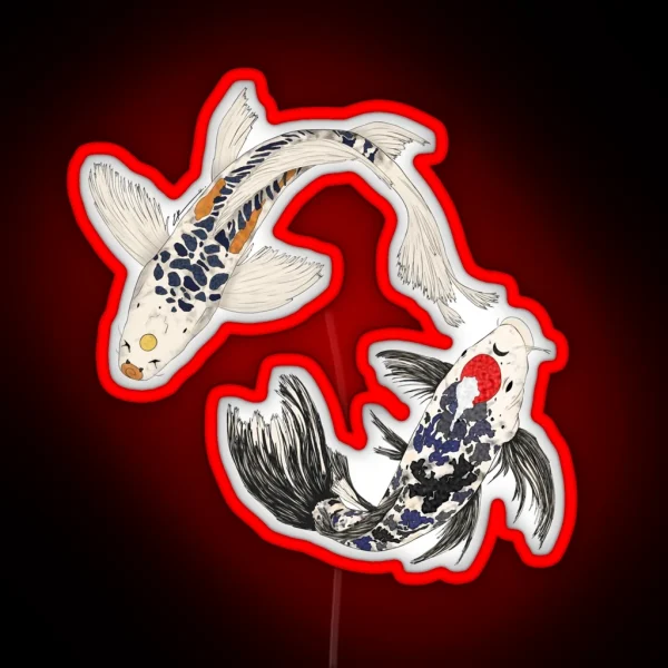 SNS Koi Fish RGB Neon Sign