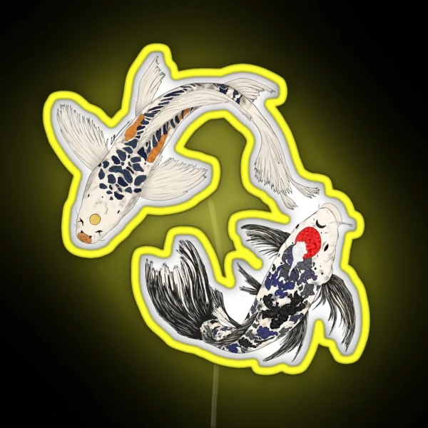 SNS Koi Fish RGB Neon Sign
