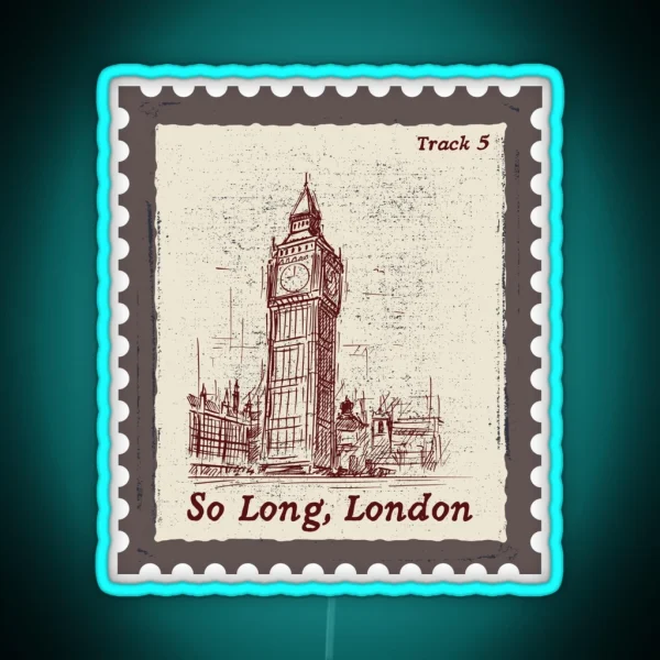 So Long London Stamp RGB Neon Sign