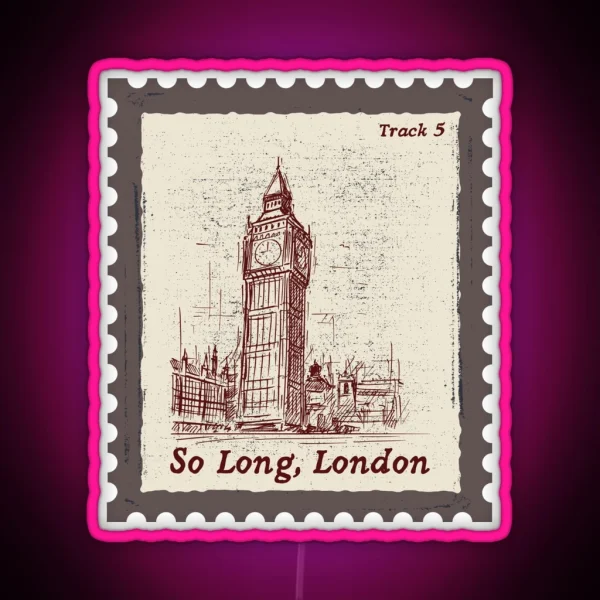 So Long London Stamp RGB Neon Sign