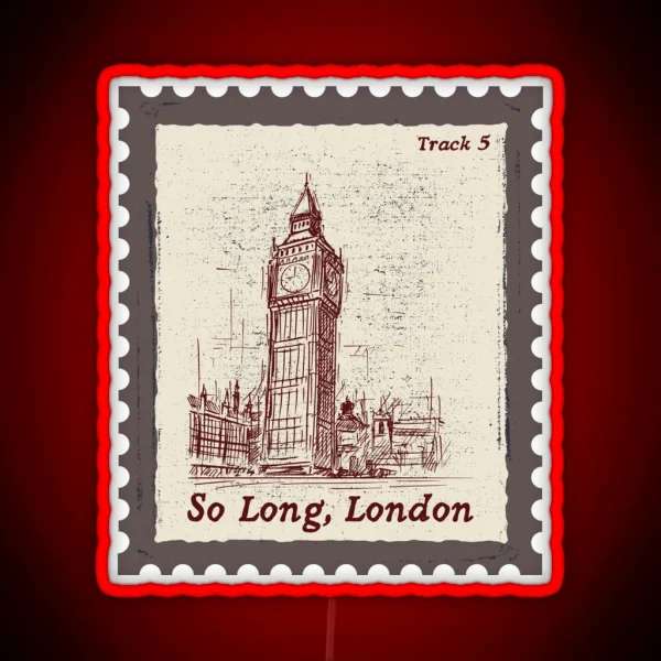 So Long London Stamp RGB Neon Sign