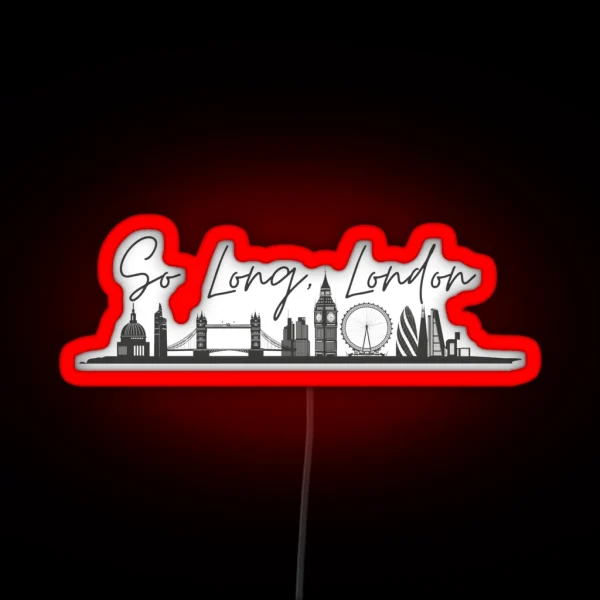 So Long London The Tortured Poets Department Taylor RGB Neon Sign