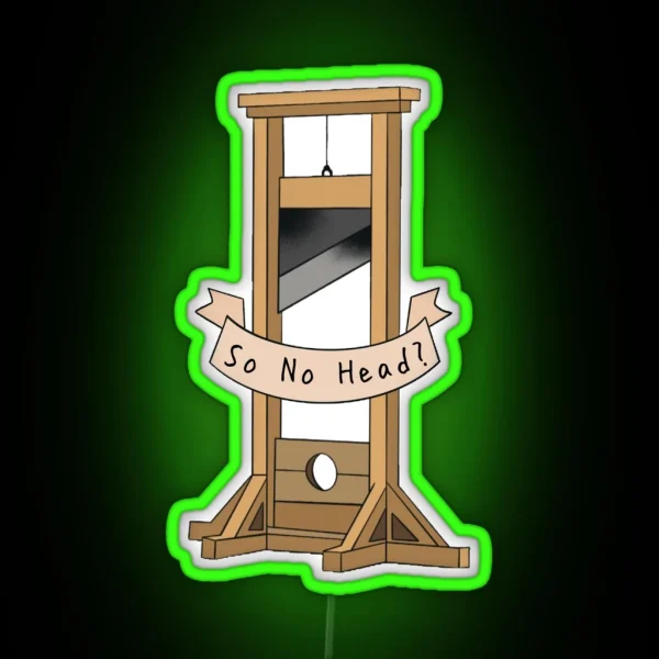 So No Head RGB Neon Sign