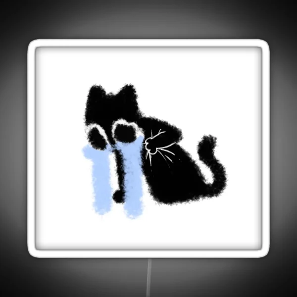 Sobbing Cat RGB Neon Sign
