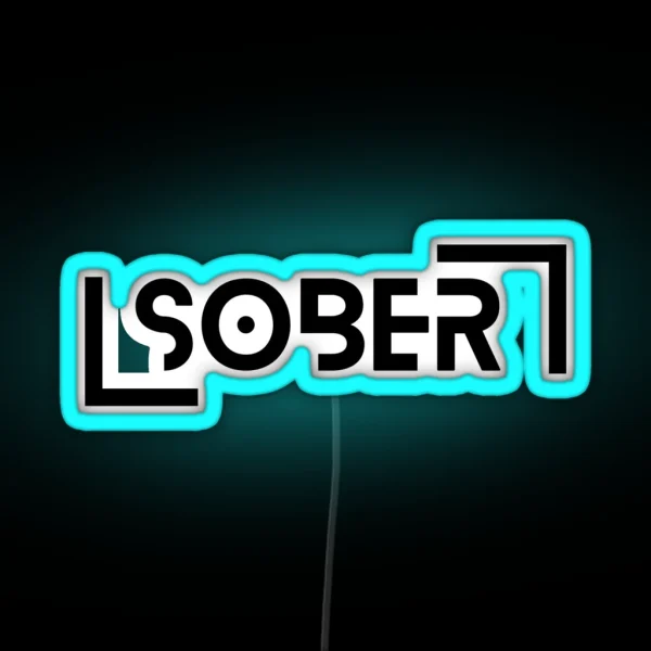 Sober RGB Neon Sign